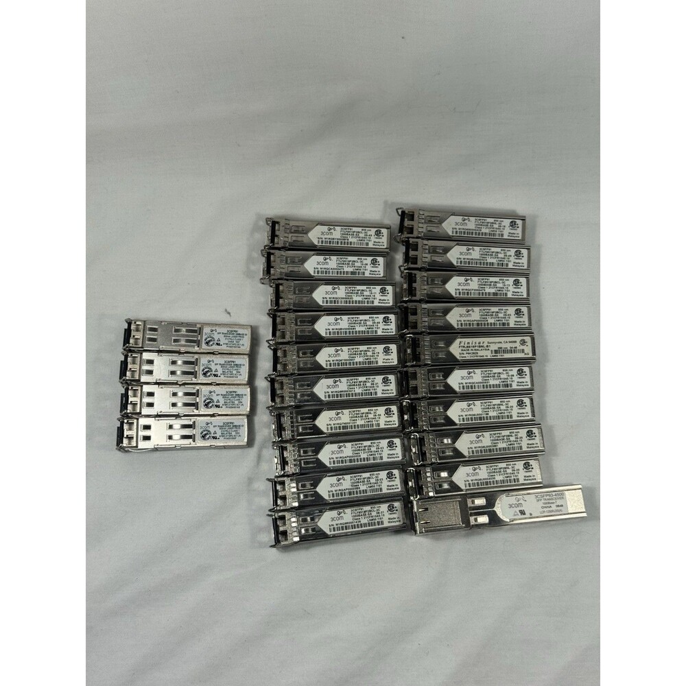 3Com SFP Modules 3CSFP91 + 3CSFP93 1000Base-SX Transceivers VGC ,- Lot Of 24